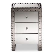 Baxton Studio Azura Modern and Contemporary Hollywood Regency Glamour Style End Table End Table